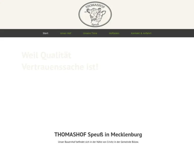 Thomashof Speuß - Mecklenburg-Vorpommern in Bülow