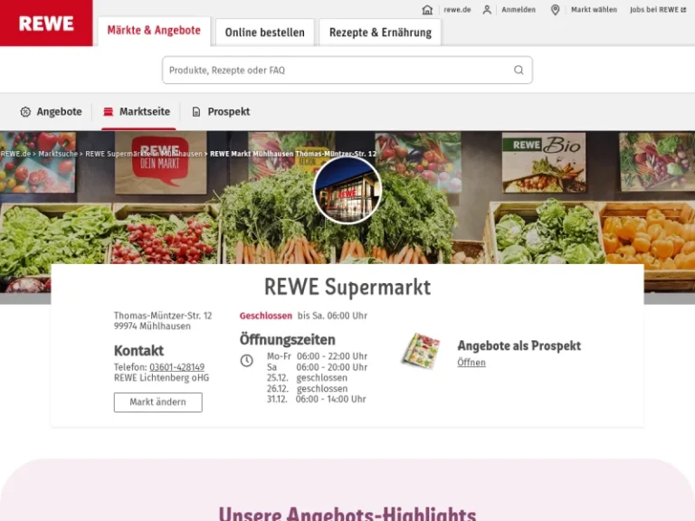 REWE - Thüringen in Mühlhausen/Thüringen