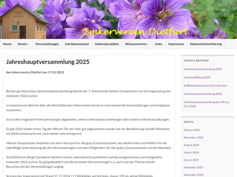 Imkerverein Dietfurt - Bayern in Dietfurt an der Altmühl