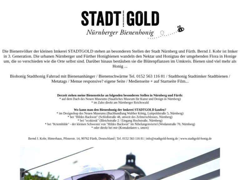 Imkerei STADTGOLD Fürth, Nürnberg – Bernd Kobr - Bayern in Fürth