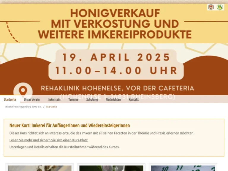 Imkerverein Meyenburg 1905 e.V. - Mecklenburg-Vorpommern in Eldetal