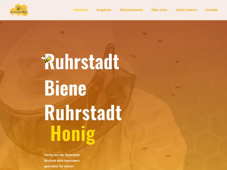 Die Ruhrstadt Biene Imkerin - Nordrhein-Westfalen in Bochum