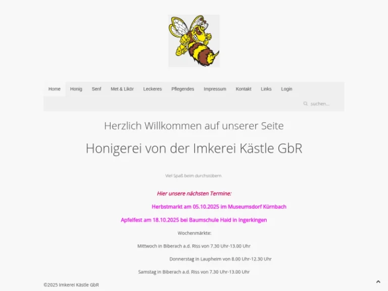 Imkerei Kästle - Baden-Württemberg in Schemmerhofen