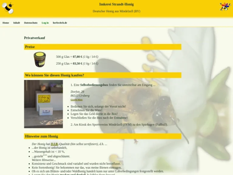 Imkerei Strandt-Honig - Bayern in Ursberg