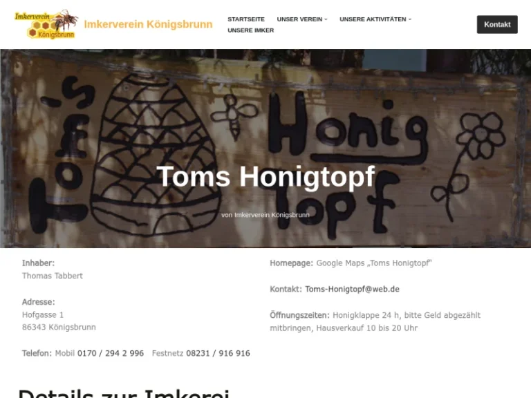 Tom’s Honigtopf - Bayern in Königsbrunn