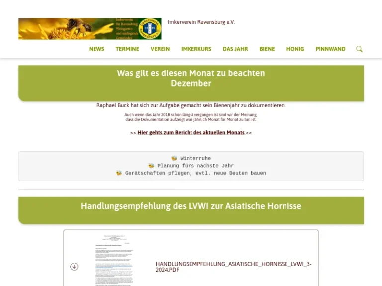 Imkerverein Ravensburg e.V. - Baden-Württemberg in Schlier