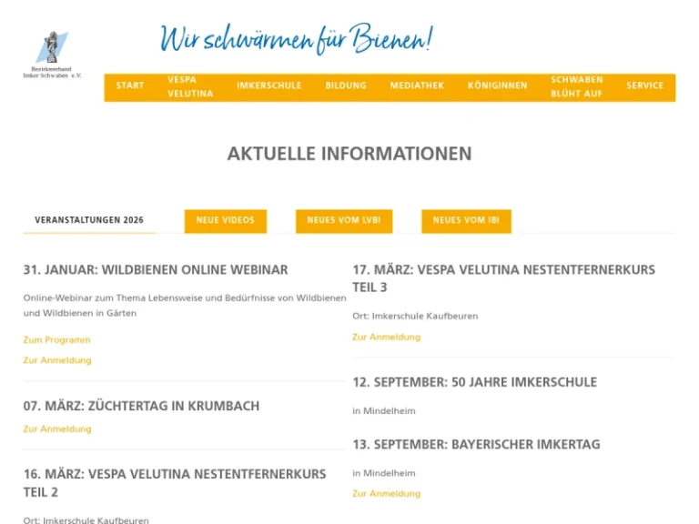 Imker Bezirksverband Schwaben e.V. - Bayern in Diedorf