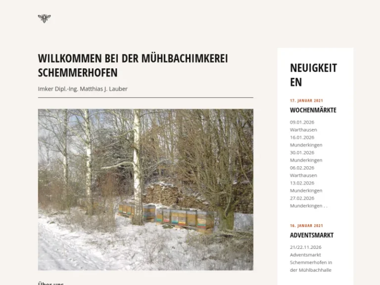 Muehlbachimkerei Lauber - Baden-Württemberg in Schemmerhofen