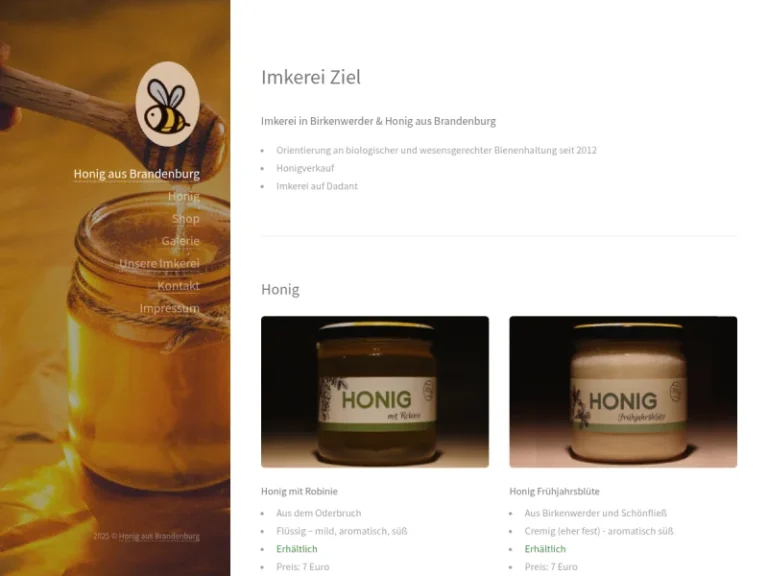 Honig aus Brandenburg – Imkerei Ziel - Brandenburg in Birkenwerder