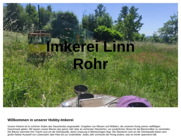 Hobby-Imkerei Rohr – Honig aus dem Sauerland - Nordrhein-Westfalen in Meinerzhagen