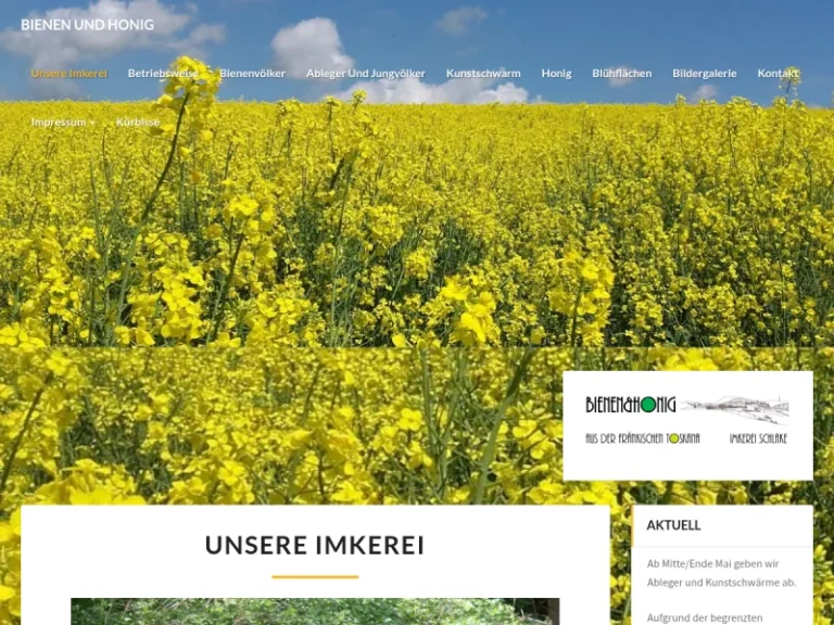Imkerei Schlake – Bienenhonig aus der Fränkischen Toskana - Bayern in Litzendorf