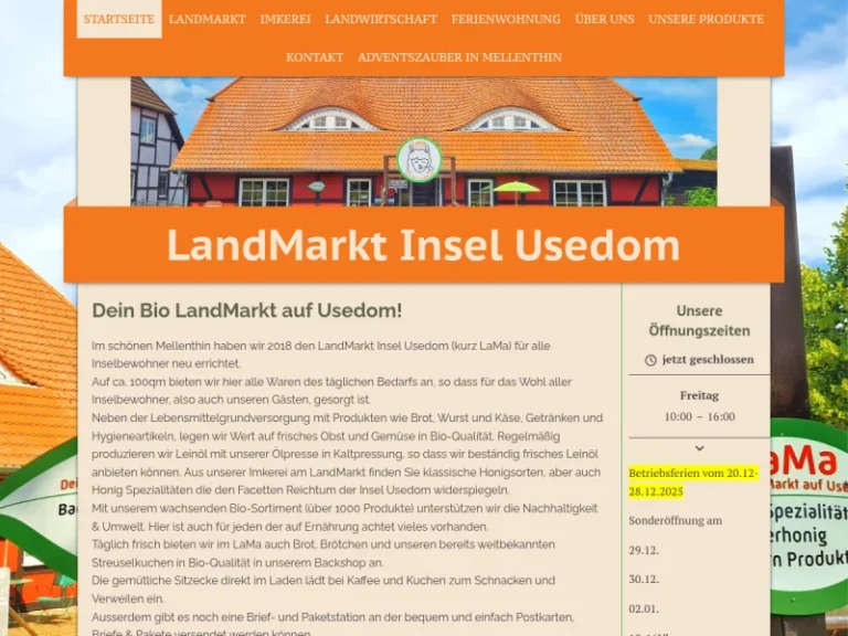 Imkerei am LaMa - Mecklenburg-Vorpommern in Mellenthin
