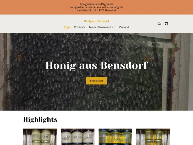 Honig aus Bensdorf - Brandenburg in Bensdorf