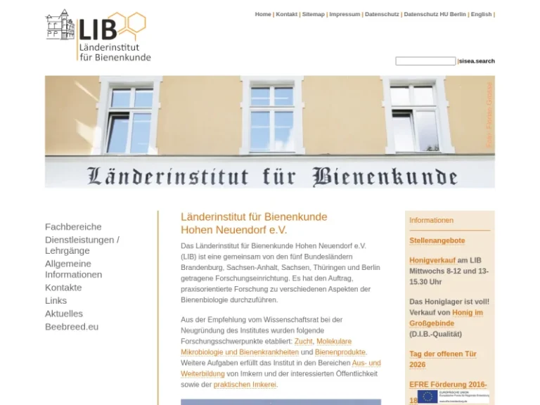 Länderinstitut für Bienenkunde Hohen Neuendorf e. V. - Brandenburg in Hohen Neuendorf