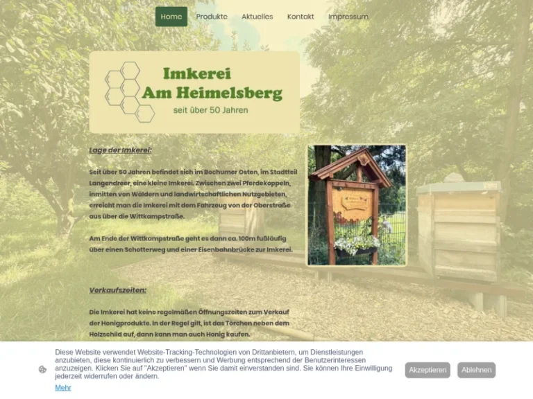 Imkerei am Heimelsberg - Nordrhein-Westfalen in Bochum