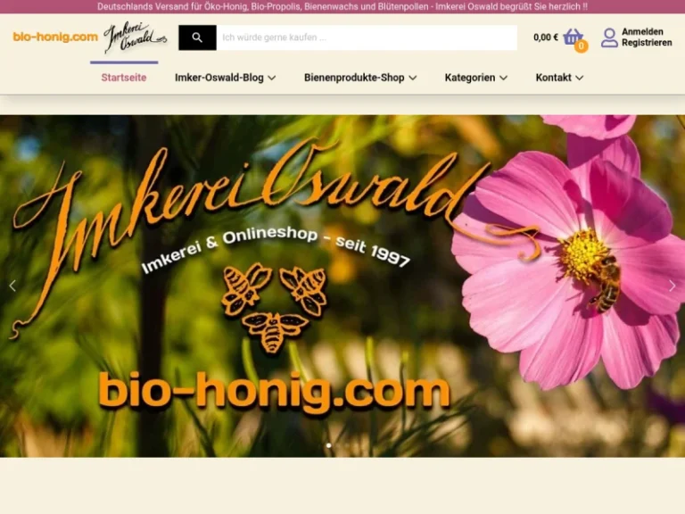 Imkerei Oswald bio-honig com - Bayern in Pfeffenhausen