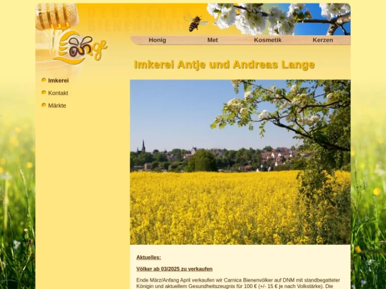 Imkerei Lange – Antje Lange - Sachsen in Waldenburg