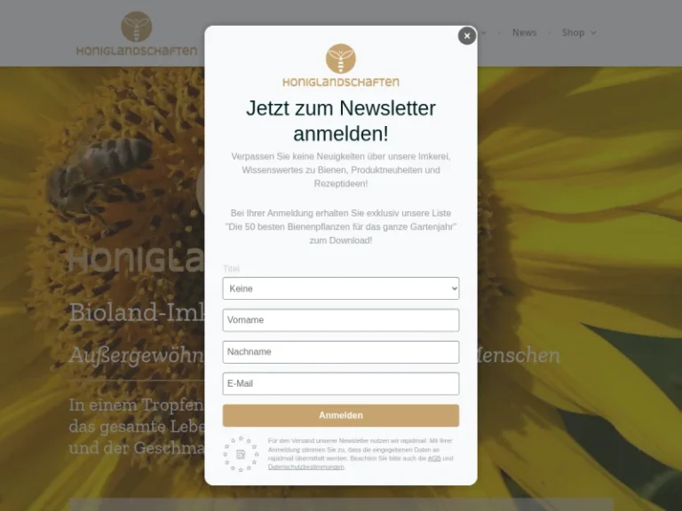 Honiglandschaften Bioland-Manufaktur & Imkerei - Bayern in Affing