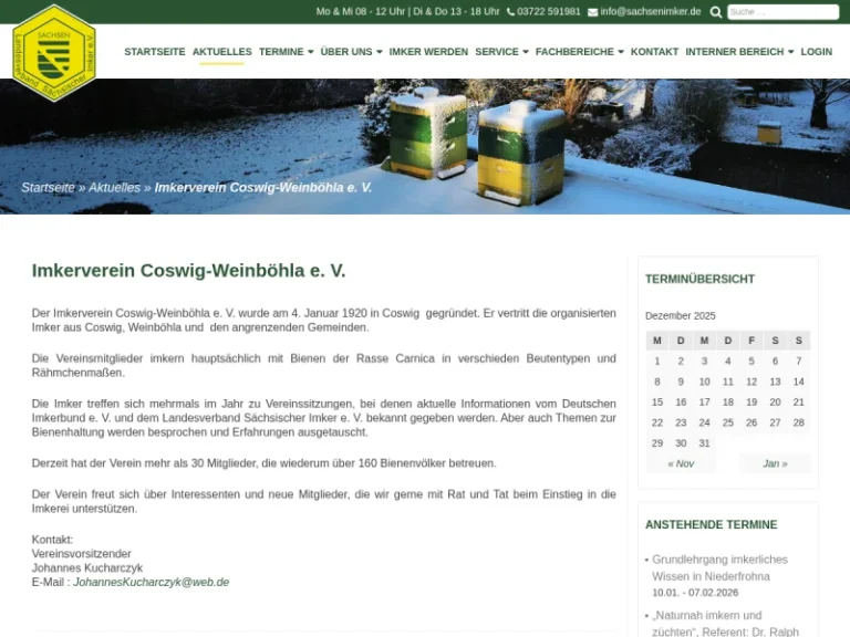 Imkerverein Coswig-Weinböhla e.V. - Sachsen in Weinböhla