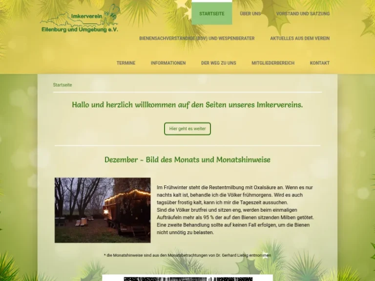 Imkerverein Eilenburg und Umgebung e.V. - Sachsen in Zschepplin