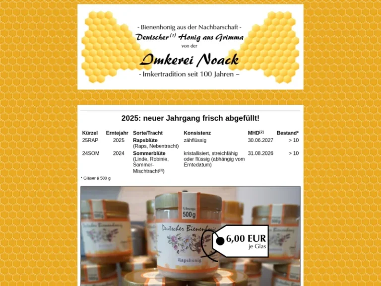 Imkerei Noack - Sachsen in Grimma