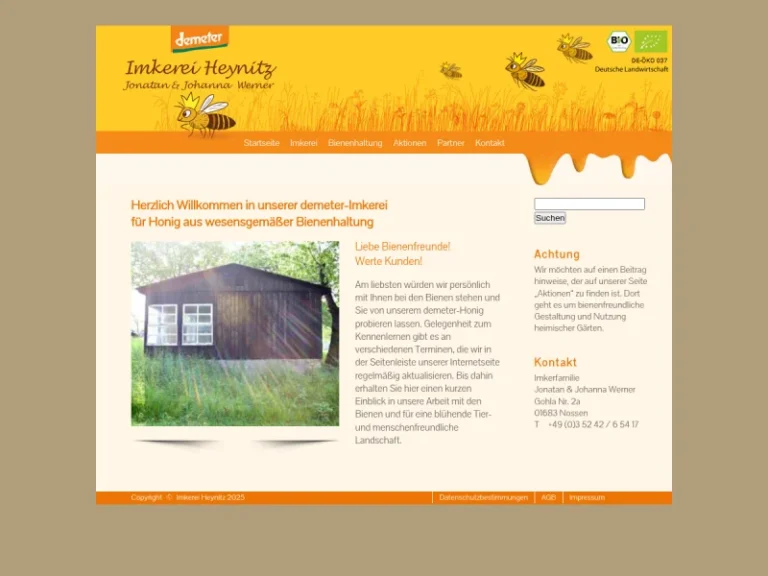 Imkerfamilie Jonatan & Johanna Werner - Sachsen in Nossen