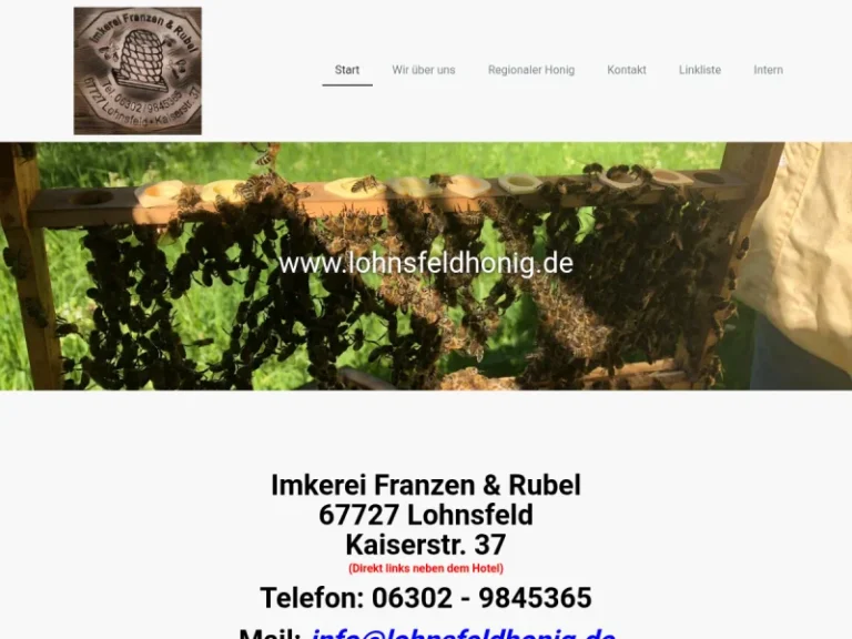 Imkerei Franzen und Rubel - Rheinland-Pfalz in Lohnsfeld