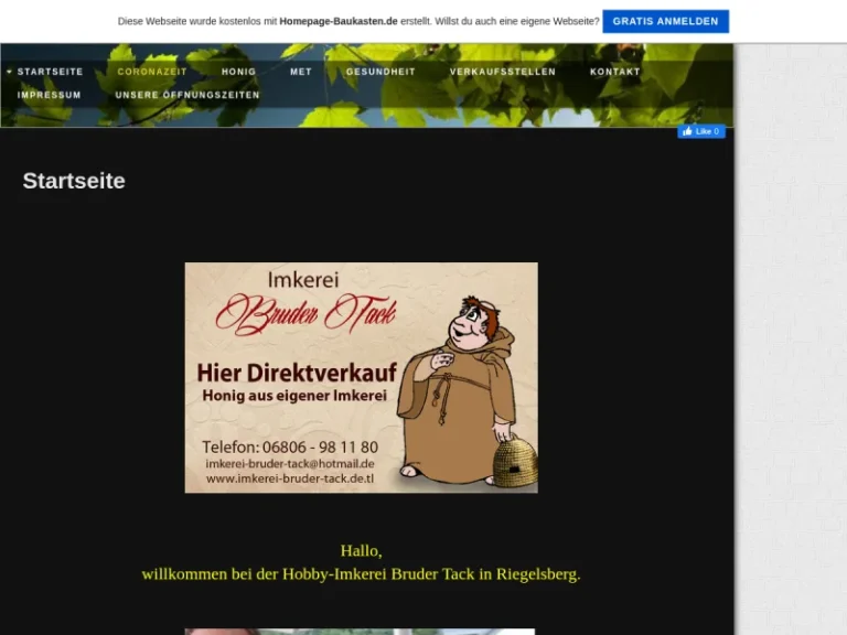 Imkerei Tack - Saarland in Riegelsberg