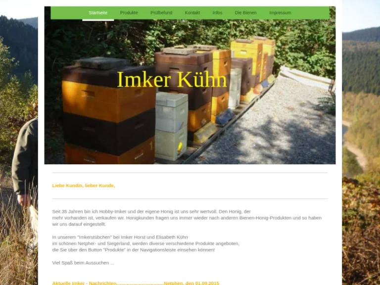 Imker Horst Kühn - Nordrhein-Westfalen in Netphen