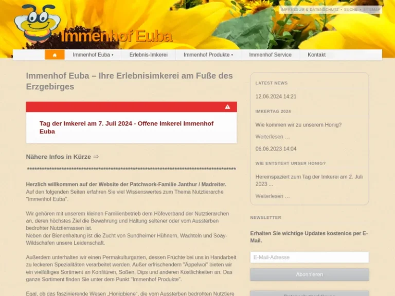 Immenhof Euba, Hobbyimkerei Chemnitz - Sachsen in Chemnitz