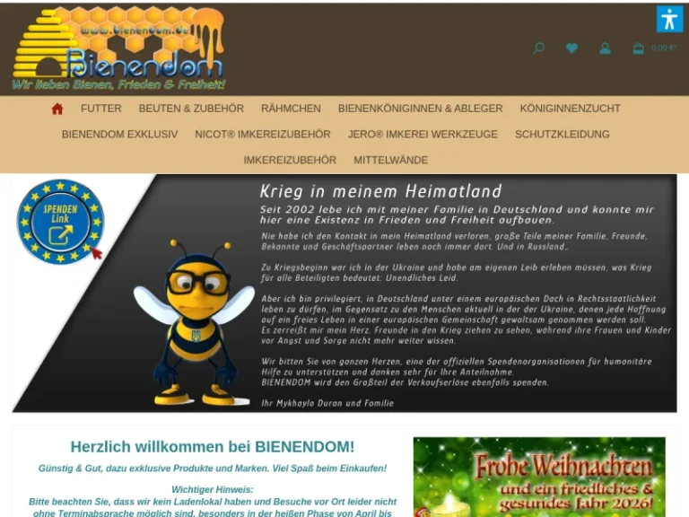 BIENENDOM | Der Spezialist für Königinnenzucht & Imkereibedarf - Nordrhein-Westfalen in Köln