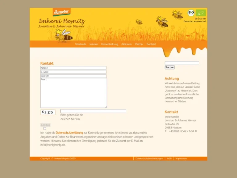 Imkerei Heynitz - Sachsen in Nossen