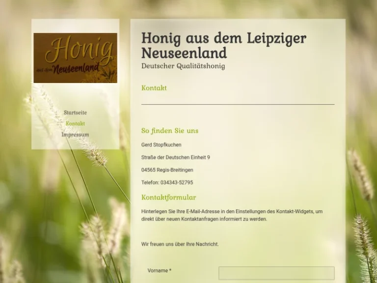 Honig aus Neuseenland - Sachsen in Regis-Breitingen