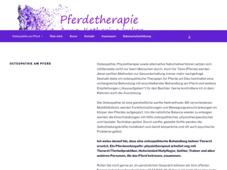 Pferdetherapie Anna-Katharina Imker - Sachsen-Anhalt in Droyßig