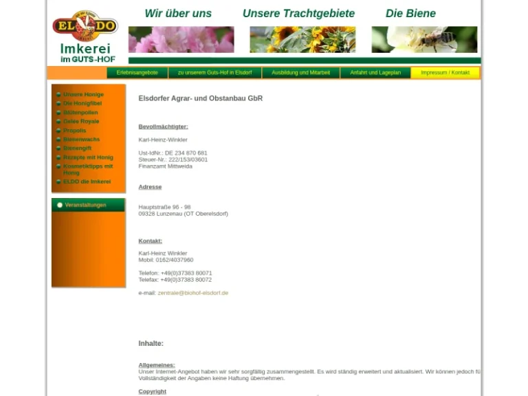 Imkerei - Sachsen in Lunzenau