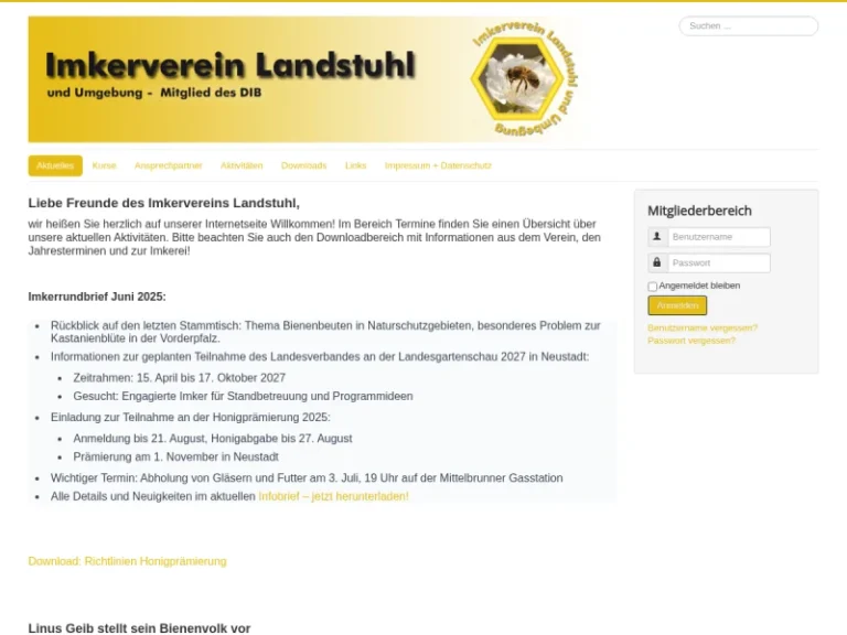 Imkerverein Landstuhl und Umgebung – Mitglied des DIB - Rheinland-Pfalz in Niedermohr