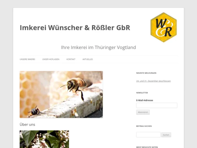 Imkerei Wünscher & Rößler GbR - Thüringen in Mohlsdorf-Teichwolframsdorf