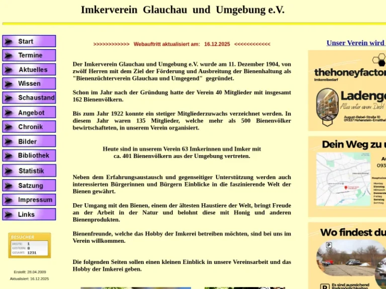 Imkerverein Glauchau und Umgebung e.V. - Sachsen in Glauchau