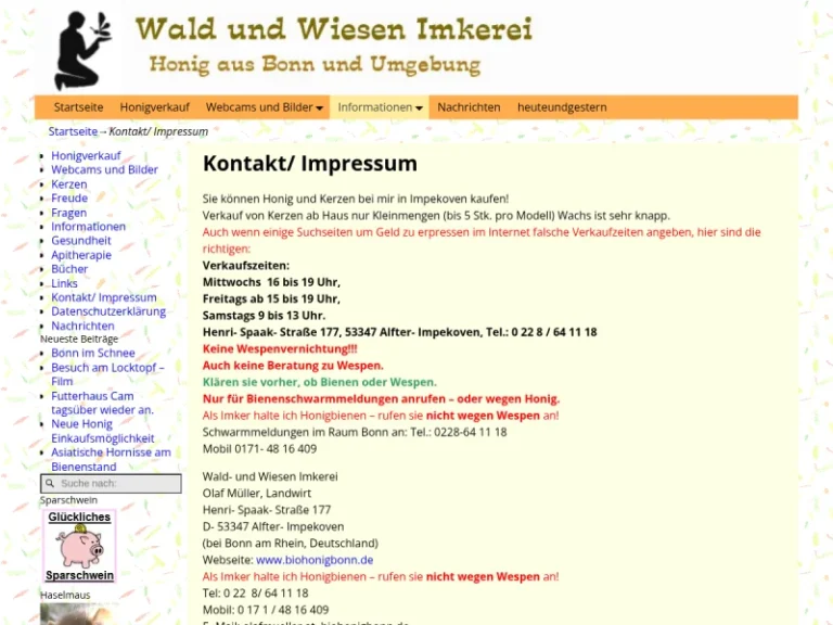 Wald und Wiesen Imkerei - Nordrhein-Westfalen in Alfter