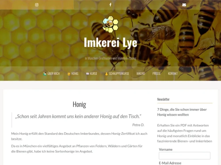 Imkerei Lye – Naturbelassener Honig aus München-Hadern und München-Pasing - Bayern in München