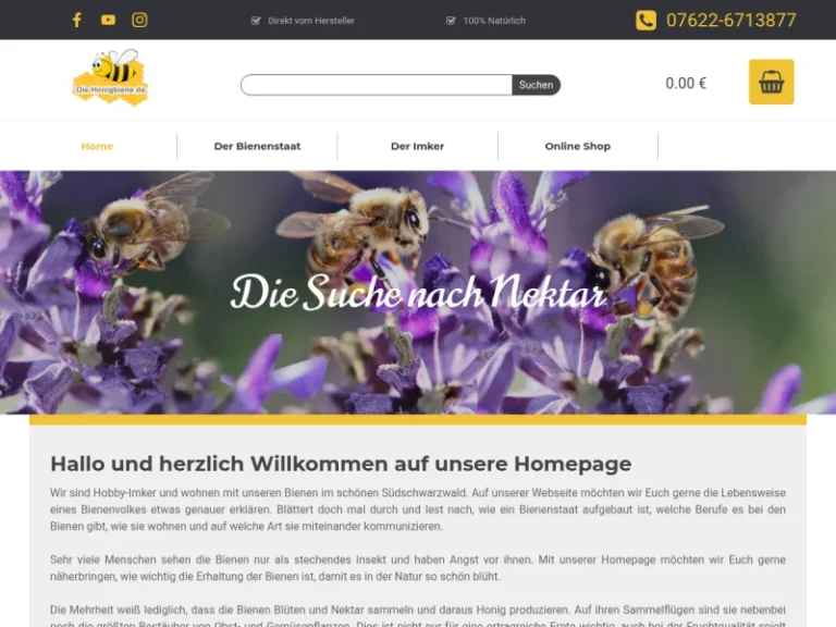 Die Honigbiene – Honig – Propolis – Bienenwachskerzen - Baden-Württemberg in Hausen im Wiesental