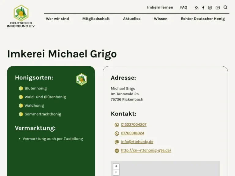 Rüttehonig - Baden-Württemberg in Rickenbach