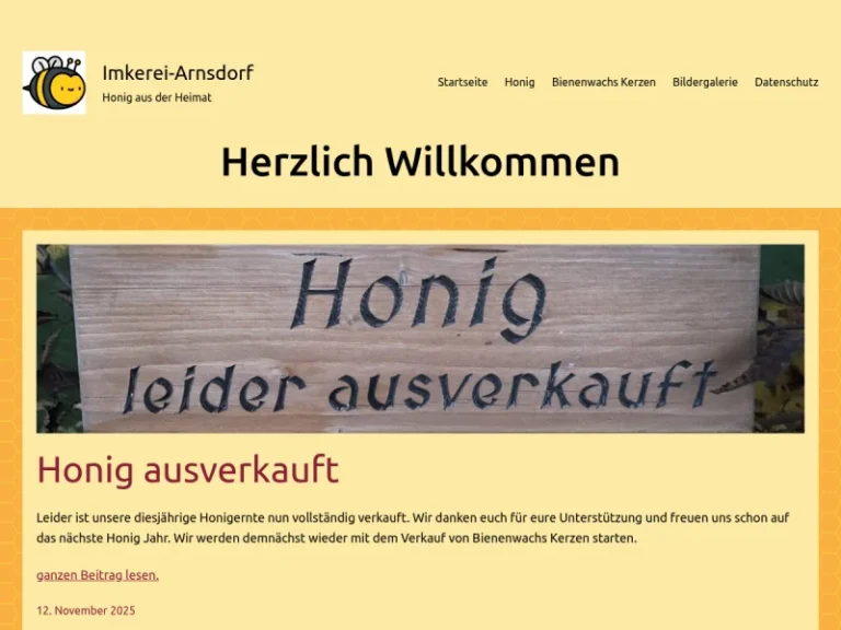 Hobby-Imkerei Arnsdorf - Sachsen in Arnsdorf