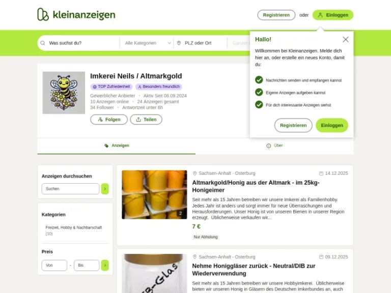 Imkerei Neils / Altmarkgold - Sachsen-Anhalt in Osterburg (Altmark)