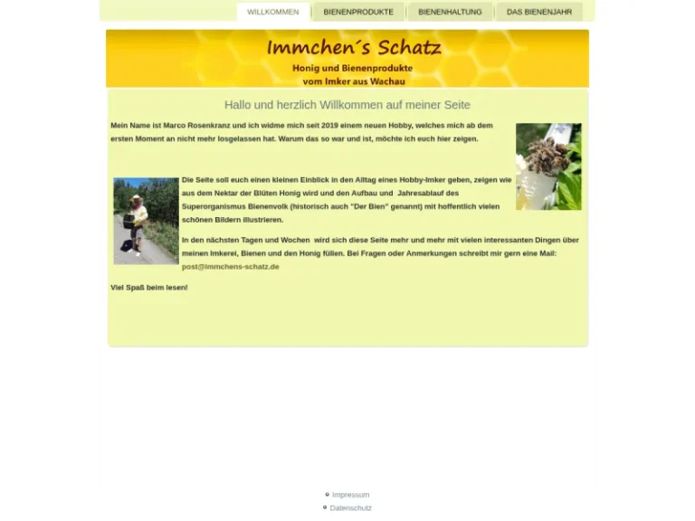 Imkerei Marco Rosenkranz *Honig aus Wachau* - Sachsen in Wachau