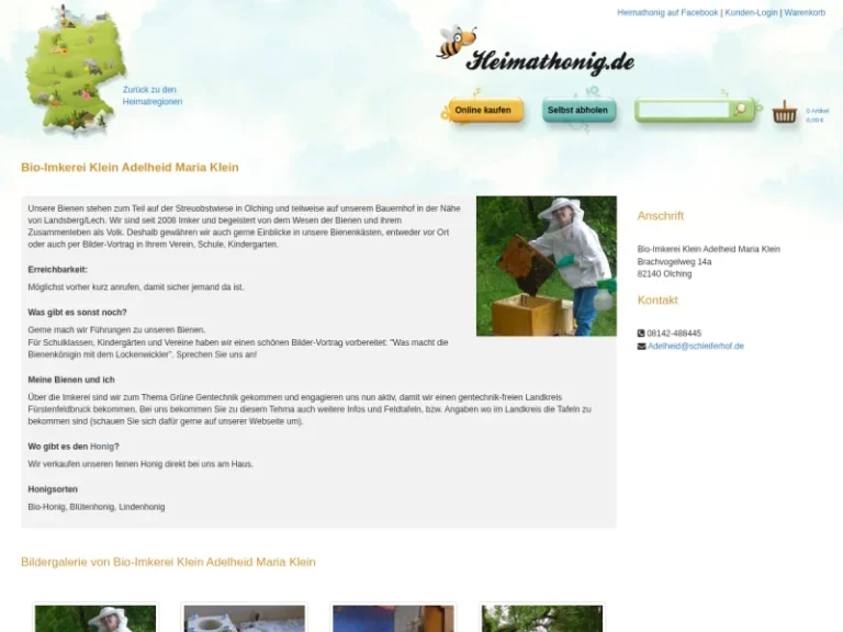 Bio-Imkerei Klein Adelheid Maria Klein - Bayern in Olching