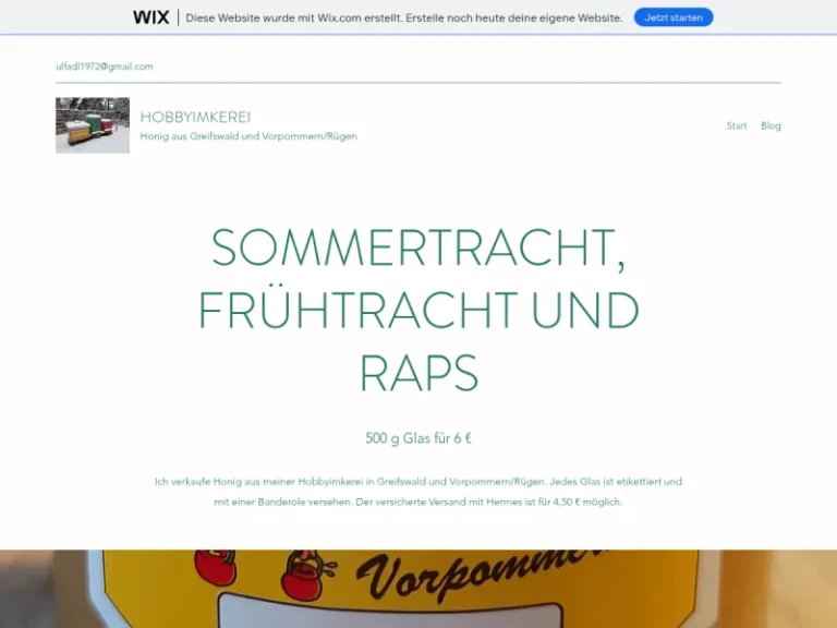 Hobbyimkerei - Mecklenburg-Vorpommern in Greifswald