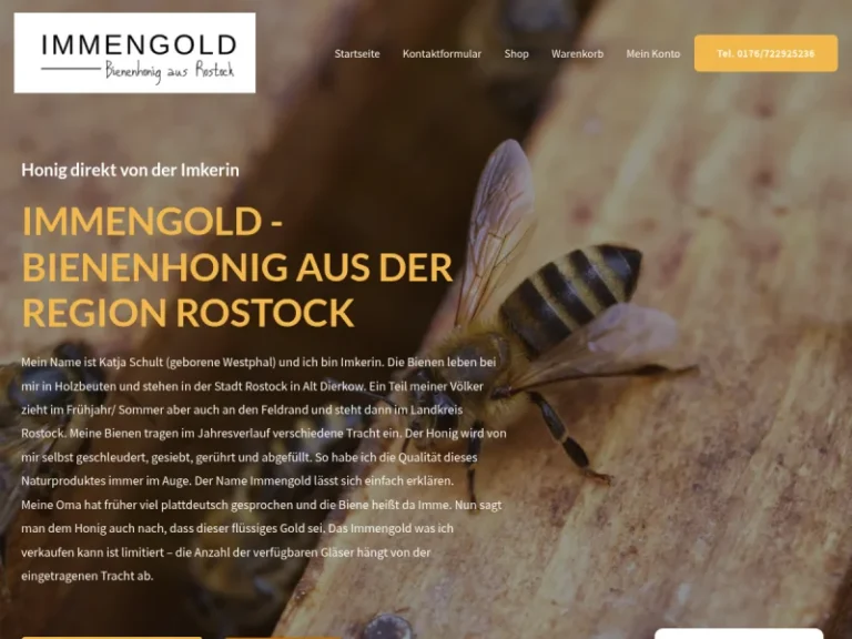 IMMENGOLD – Bienenhonig aus Rostock - Mecklenburg-Vorpommern in Rostock