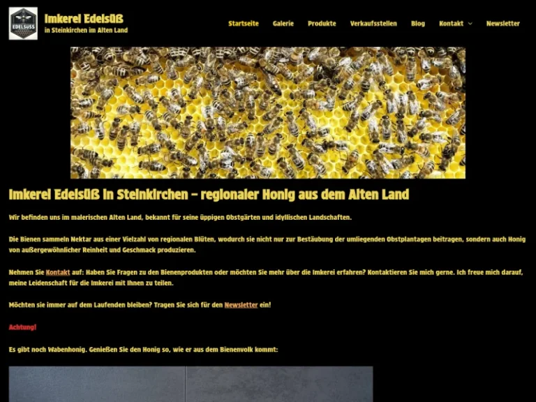Imkerei Edelsüß - Niedersachsen in Steinkirchen
