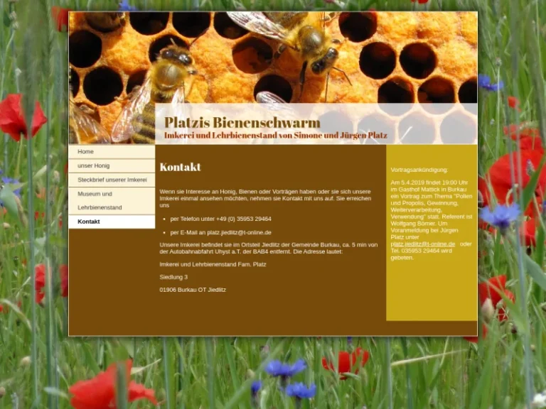 Platzis Bienenschwarm - Sachsen in Burkau